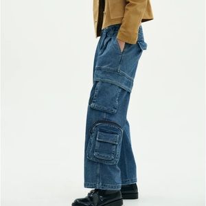 NWT Source Unknown Utility Cargo Denim Pants
